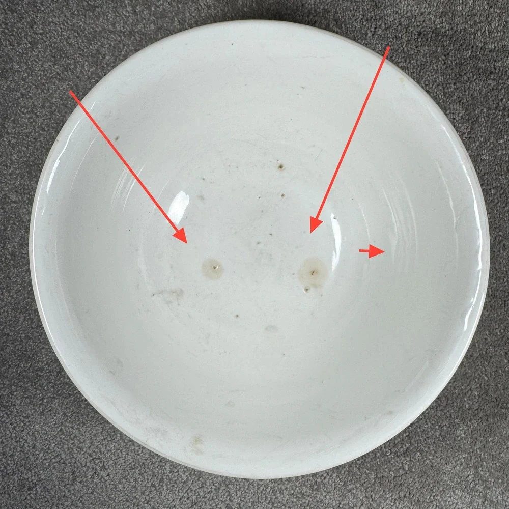 Poppy Floral Mixing Bowl White Orange‎ Vintage Farmhouse